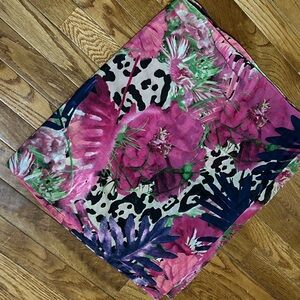 Like New! Charming Charlie - Floral and Animal Print Scarf - VIBRANT